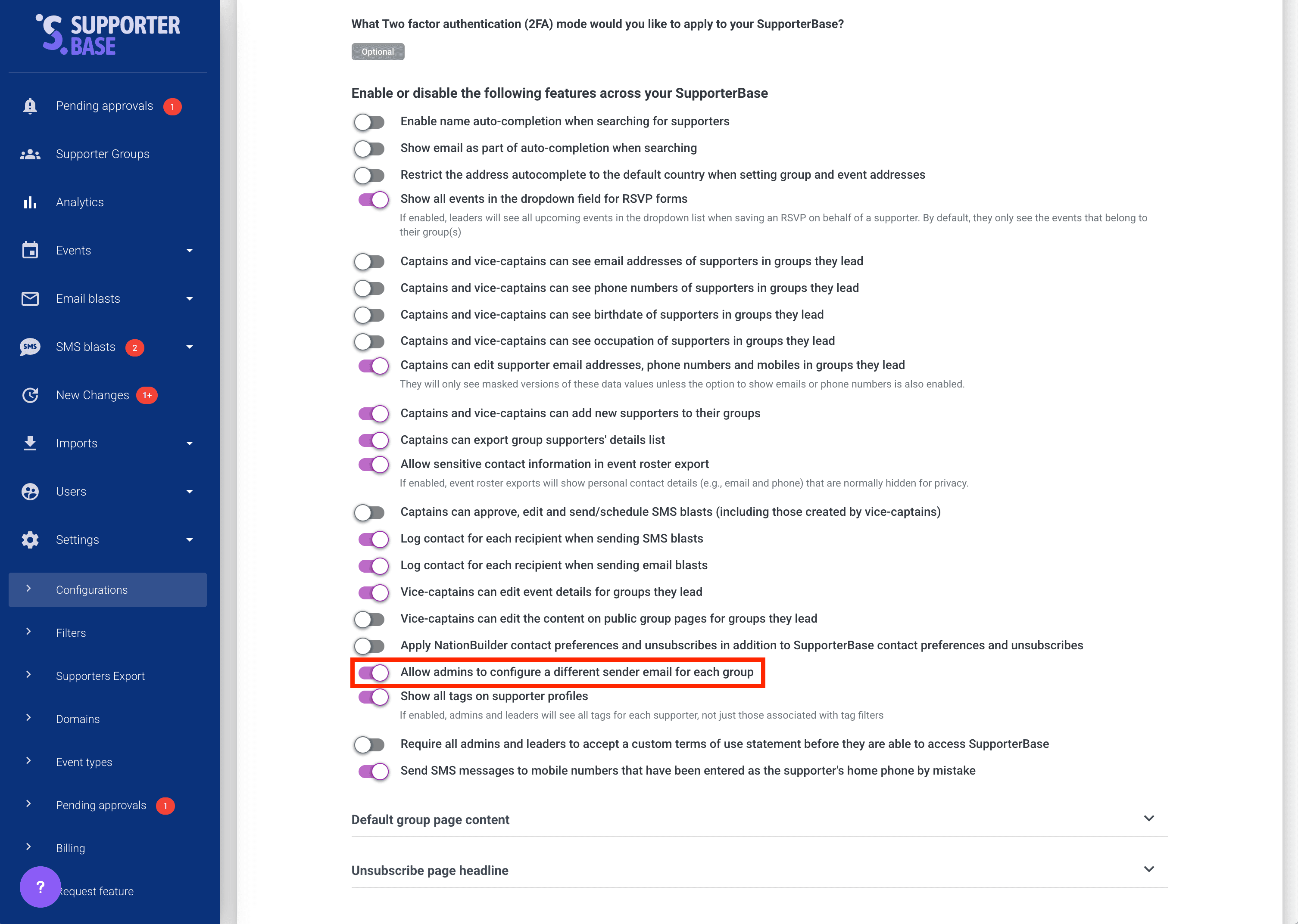 Link dialog in the email content editor, with the URL and link text fields