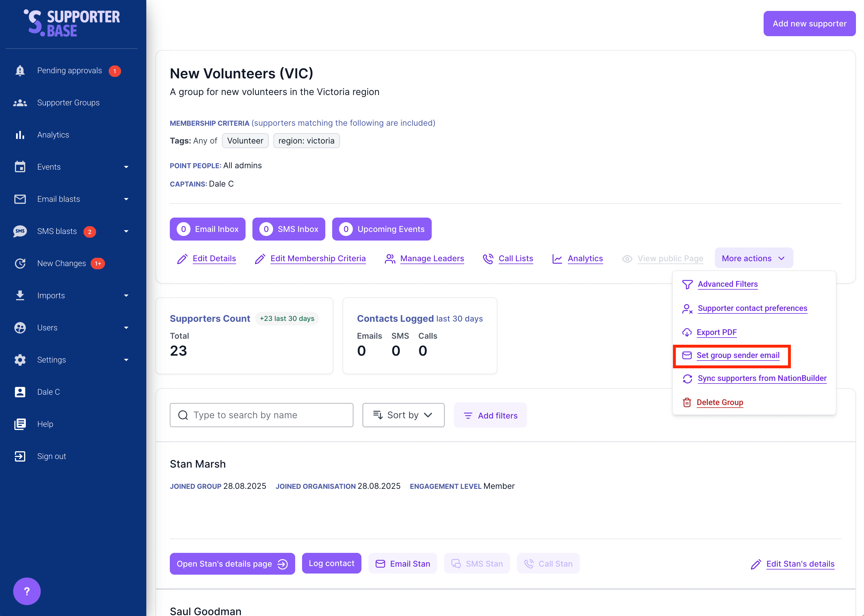 Image upload interface